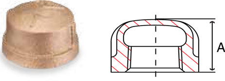 Bronze Ends Caps Fittings Cap